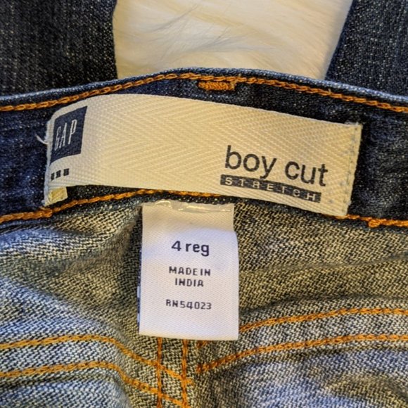 Gap Boy Cut Stretch wide Leg Jeans SZ 4 - Picture 6 of 7